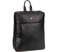 Braun Büffel Golf 3.0 Sac à dos professionnel Cuir véritable 37 cm Compartiment ordinateur noir