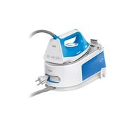 Braun CareStyle 1 Pro IS1012BL Centrale vapeur avec technologie FreeGlide 3D, revêtement supercéramique, repassage vertical, anti-gouttes, réservoir d'eau de 1,5 L, 2200 W, bleu