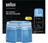 Braun Cartouches de nettoyage 3 en 1 ShaverCare pour stations de nettoyage, nettoyage hygiénique, pack de 8