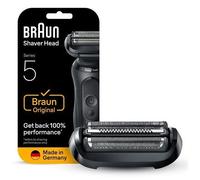 Braun Tête De Rasoir Electrique Homme Series 5 54B Originale, Remplacement De La Grille pour Rasage De Près, Lames Flexibles, Elément De Rechange Officiel pour Rasoirs 50, 51, 52