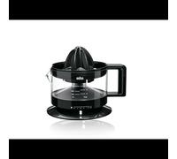 Braun CJ3000BK Presse-Agrumes Électrique Noir 20W, Bol 0.35L, Sélecteur de Pulpe, Composants Lavables au Lave-Vaisselle, Rangement Câble