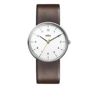 Braun Classic Gent Montre Homme Analogique Quartz avec Bracelet Synthétique BN0021WHBRG
