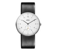 Braun Classic Gent Small Second Montre Homme Analogique Quartz avec Bracelet Synthétique BN0024WHBKG