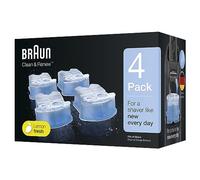 Braun Cartouches De Recharge Clean & Renew CCR, Nettoyant Pour Rasoir Pack De 4