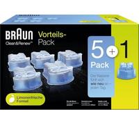 Braun Clean And Renew Recharge De Cartouches Pour Rasoir Électrique, Pack De 5+1, Compatibles Avec Tous Les Braun SmartCare Et Clean&Charge Centers
