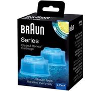 Braun Cartouches De Recharge Clean & Renew CCR, Nettoyant Pour Rasoir Pack De 2