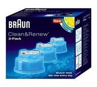Braun Clean&Renew CCR3 - Kit de cartouches de nettoyage - pour rasoir