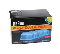 Braun Clean&Renew CCR4 - Kit de cartouches de nettoyage - pour rasoir (pack de 4) - pour Braun Series 7 790CC, 790cc BOSS Edition, 790CC Porsche Motorsport edition
