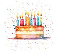 Braun & Company Happy Birthday - Lot de 20 serviettes de qualité supérieure - 33 x 33 cm - 3 couches - Serviettes au design élégant avec motif d'anniversaire - Parfaites pour les anniversaires (1211