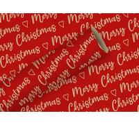 Braun & Company Papier cadeau Christmas All over rouge 2 m x 70 cm (1 pièce)