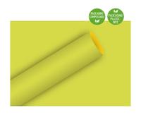 Braun & Company Papier cadeau uni Duo vert citron/jaune (1 pièce)
