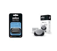 Braun EasyClick Accessoire pour Tondeuse Spéciale Corps et Rasoir Électrique Series 5, 6 Et 7, Nouvelle Génération & Series 5 & 6 Tête De Rechange Pour Rasoir Électrique, Noir, Nouvelle Génération,53B