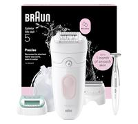 Braun Epilateur Electrique Femme Silk·épil 5, Etanche, Rouleau De Massage Pour Une Epilation Confortable, Tondeuse Femme Intime Et Tête De Rasage, Embout Pour Débuter, 5-251