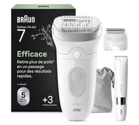 Braun Epilateur Electrique Femme Silk Epil 7 7-441, Gris et Blanc