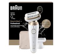 Braun Épilateur électrique femme Silk·épil 9 Flex – Sans fil, Étanche, Tête 360°, Or