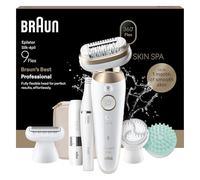 Braun Epilateur Electrique Femme Silk·épil 9 Flex SkinSpa, Etanche, Epilateur A Tête Flexible A 360°, Coffret D’Epilation Tout-En-Un Avec Mini Rasoir Visage, 9-681 3D