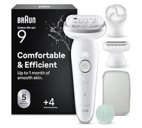Braun Epilateur Electrique Femme Silk Epil 9 SkinSpa 9-080, Argent