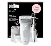 Braun Epilateur Electrique Pour Femmes Silk-épil 7 7-241, Tête Large Pour Epilation Facile, Etanche, Peau Douce Longue Durée, Tête De Rasoir Pour Femmes Et Sabot Tondeuse, Tondeuse Pour Le Maillot