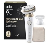 Braun Silk-épil 9 81688635 épilateur 40 pince(s) Blanc, Or