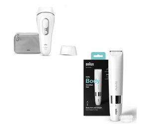 BRAUN Épilateur IPL PL3020 + BRAUN Mini-tondeuse corps BS1000