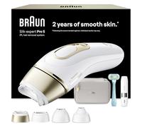 Braun Epilateur Lumiere Pulsee Silk·expert Pro 5, Alternative Au Laser A Domicile, Réduction Semi-Définitive Des Poils, Avec Pochette, Mini Rasoir Visage, Rasoir Femme Gillette Venus, 4 Têtes, PL5412