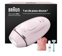 Braun Epilateur Lumiere Pulsee Smart Silk·expert Mini, Alternative Au Laser A Domicile, Réduction Semi-Définitive Des Poils, Avec Pochette, Mini Rasoir Visage, Rasoir Femme Gillette Venus, PL1112