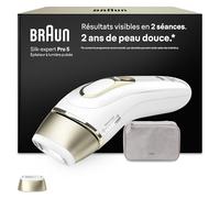 Braun Epilateur Lumiere Pulsee Smart Silk·expert Pro 5, Alternative Au Laser A Domicile, Réduction Semi-Définitive Des Poils, Avec Pochette, 1 Tête, PL5100