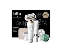 Braun Silk-épil 9 Flex SkinSpa 9-481 3D Or, Blanc