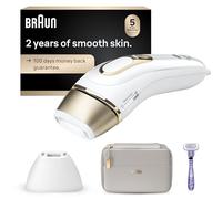 Braun Épilation IPL, Silk Expert Pro 5 PL5157, approuvée par la FDA, corps et visage, réduction permanente des cheveux, alternative au laser de salon, avec rasoir Venus, pochette