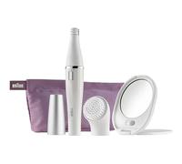 Braun Face Spa, Epilatore Viso Donna, Accessori Inclusi, Specchio e Pochette, Ottime per la Pulizia del Viso, Depilatore Donna Idea Regalo, 830 Bianco