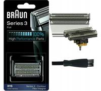 Braun Feuille de rasage Bloc de lames 31S Série 3 Argent Tête de rechange rasoir