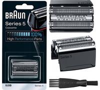 Braun Feuille de rasage Bloc de lames 52B Série 5 Pièce de rechange rasoir noir