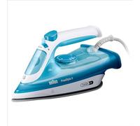 Braun Fer à repasser vapeur FreeStyle 3 FI3144BL – FreeGlide 3D, semelle SuperCeramic, 2400 W, Azur