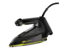 Braun FreeStyle 7 - Fer à Repasser Vapeur Ergonomique et Facile à Utiliser, Fonction Turbo, Repassage Rapide et Fluide, Design Certifié, Noir et Vert (FI7255GR)