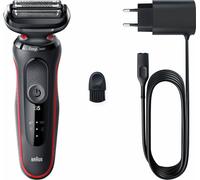 Braun | Golarka | 51-R1000s | Czas pracy (maks.) 50 min | Na mokro i sucho | Czarny/czerwony