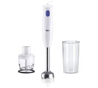Braun HB101AI-MQ10.201MWH Mixeur plongeant 450 W sans BPA, avec embout hâchoir blanc