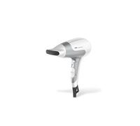 Braun HD580 Sèche-Cheveux 2500W Argent/Blanc, 2 Vitesses, 3 Températures, Fonction Air Froid & Ionique, Concentrateur d'Air, Grille Amovible