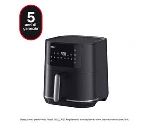Braun HF5034 Friggiteuse à Air Chaud 1700W 6LT