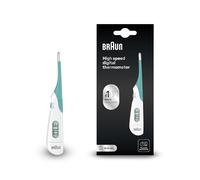 Braun High Speed Thermomètre numérique | Pour utilisation multi-sites | Voie orale, rectale ou axillaire | Convient aux bébés et aux nourrissons | Marque #1 auprès des médecins(1) | PRT1000