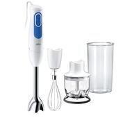 Braun Household 0X22111219 MQ 3025 Mixeur plongeant à spaghetti, PC, blanc/bleu/acier inoxydable