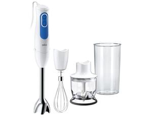Braun Household 0X22111219 MQ 3025 Mixeur plongeant à spaghetti, PC, blanc/bleu/acier inoxydable