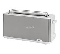 Braun HT 1610 8 1030 W Acier inoxydable, Blanc, Grille-pain