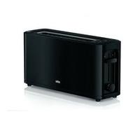 Braun ht3110bk - Grille-pain, 1000 W, 1 port, contrôle déplacement, grille démontable, stockage de câble, Noir Noir