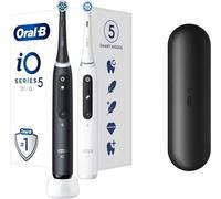 Braun iOG5d.2J6.2K Brosse à dents électrique Oral-B iO5, pack duo, noir mat + tout blanc (4210201428695)