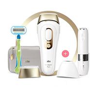 Braun IPL Silk Expert Pro 5 PL5159 Épilateur pour femme, avec 2 embouts, conçu en Allemagne, épilateur facial, alternative à l'épilation laser, blanc et doré
