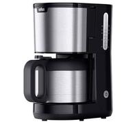 Braun Machine à café filtre PurShine KF1505 BK 1,2 l inox OptiBrew anti-goutte arrêt auto 1000 W