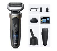 Braun Kit : Rasoir Electrique Series 7 72-C7200cc + 8 Recharges de Liquide Nettoyant 3-en-1