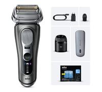 Braun Kit : Rasoir Electrique Series 9 Pro+ 9675cc + 8 Recharges de Liquide Nettoyant 3-en-1