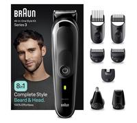 BRAUN - Kit tondeuse multi-usages 7 en 1 - SERIE 3 - rechargeable - autonomie 80 min - noir- MGK3440