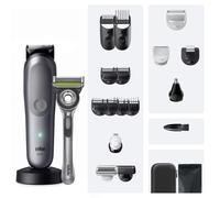 Braun Tondeuse Homme, Tout-en-Un Series 9 AIO9540 Gris | Electrique, Etanche, Kit 20-en-1, Mode BodyGentle, Batterie Rechargeable, Coffret avec un Rasoir Gillette Labs, 11 Sabots